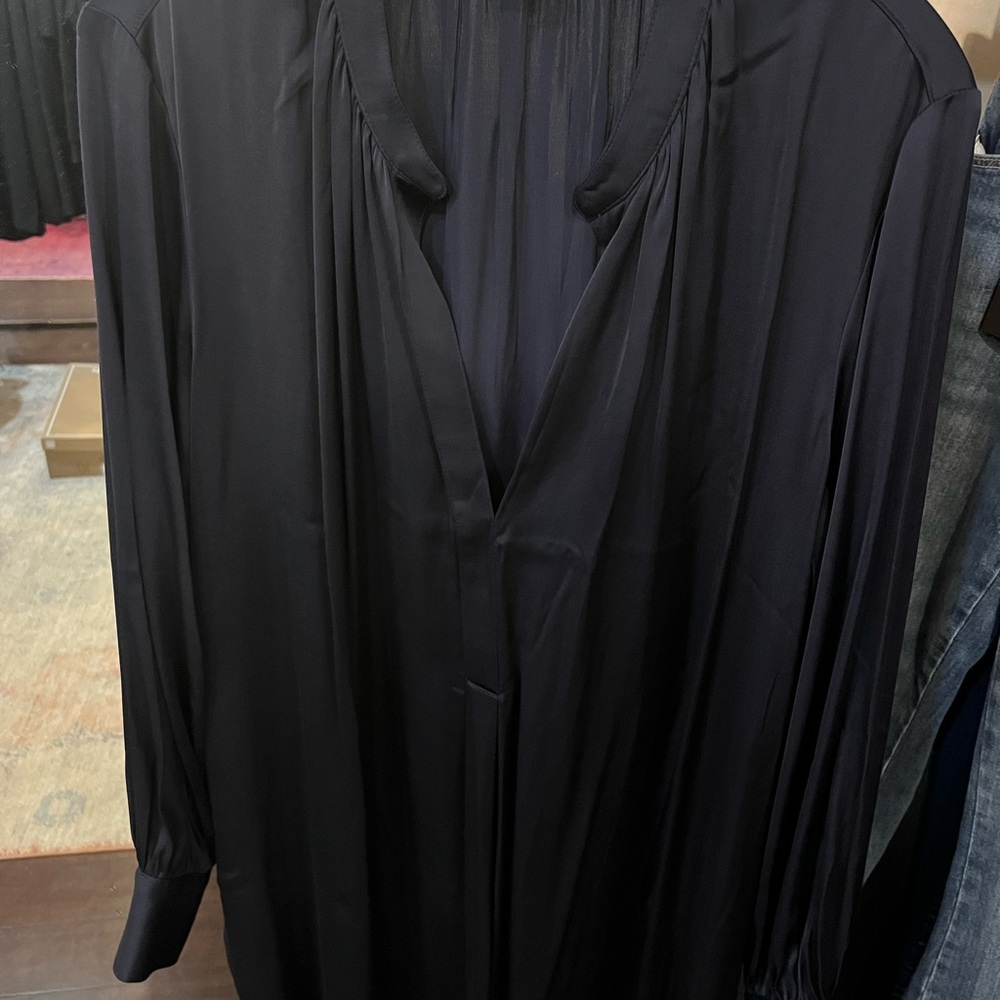 Treasure & Bond Long Sleeve Dress - navy
